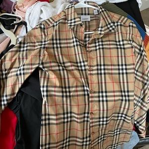 burberry shirt woman size 4 new